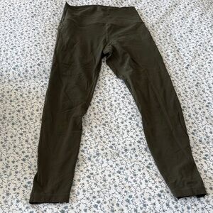 Lululemon Olive Green Align Leggings. Size 6